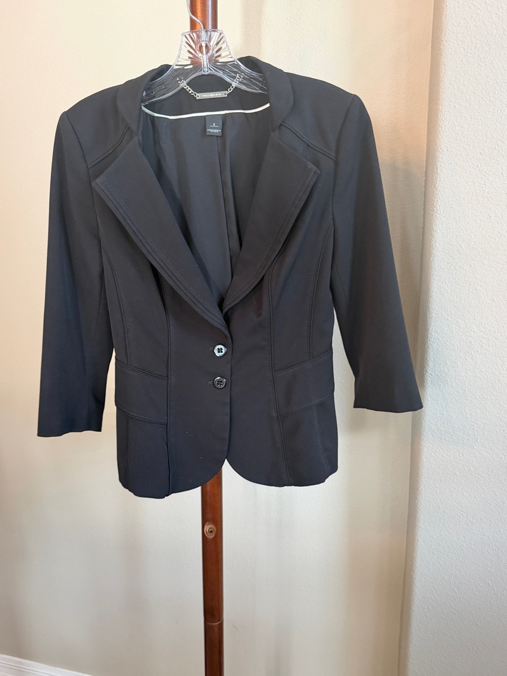 White House Black Market Fitted Blazer with Peplum Back Size 2